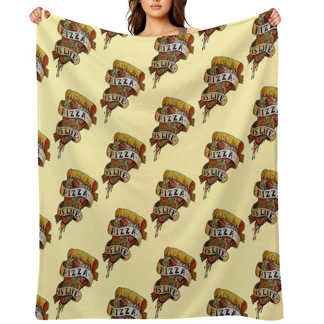 Pizza Is Life All-season Throw Blanket