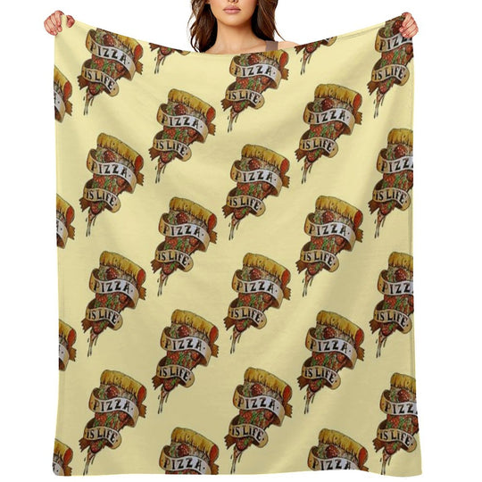 Pizza Is Life All-season Throw Blanket