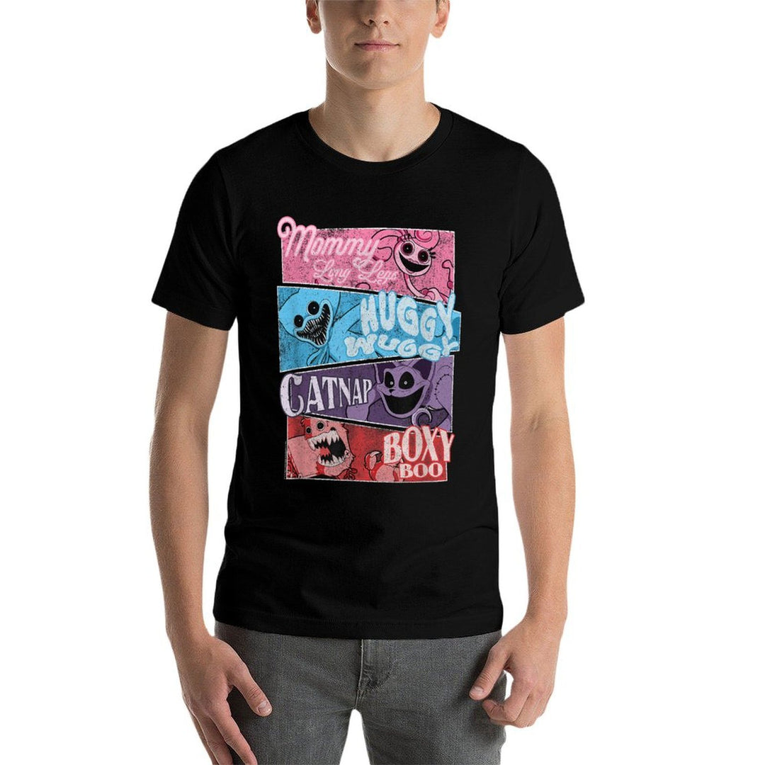 Poppy Playtime Best Friends Forever Distressed Group Shot  Relaxed-fit T-Shirt