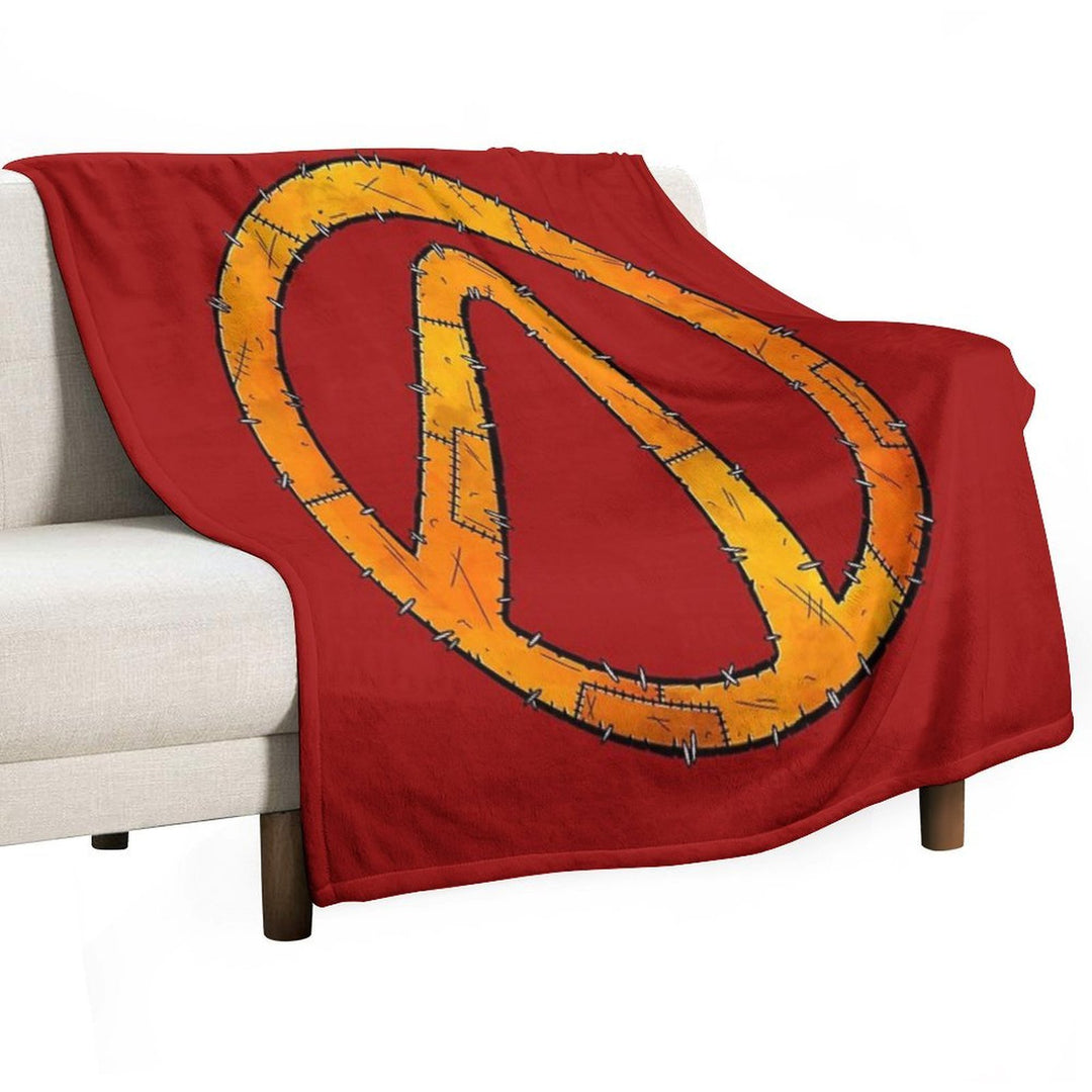 Vault Symbol Stitched - Borderlands Velvety-soft Throw Blanket