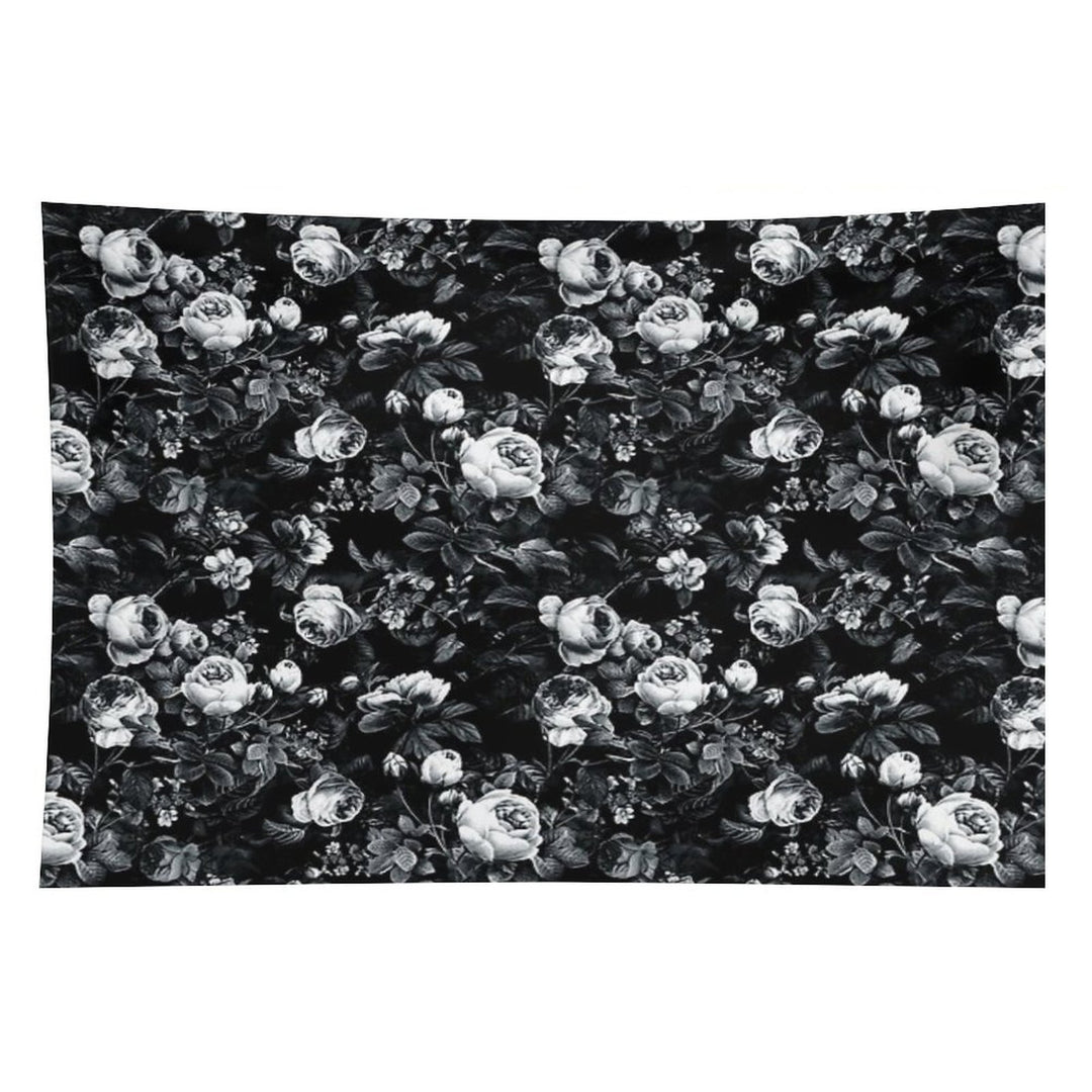 Roses Black And White Tapestry