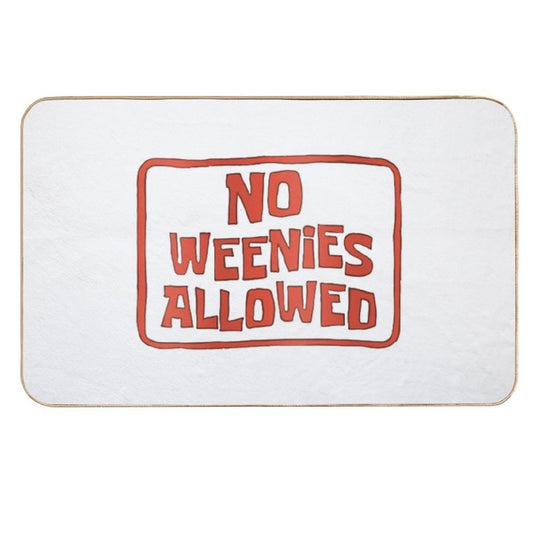 No Weenies Allowed  Toxin-Free Bath Mat