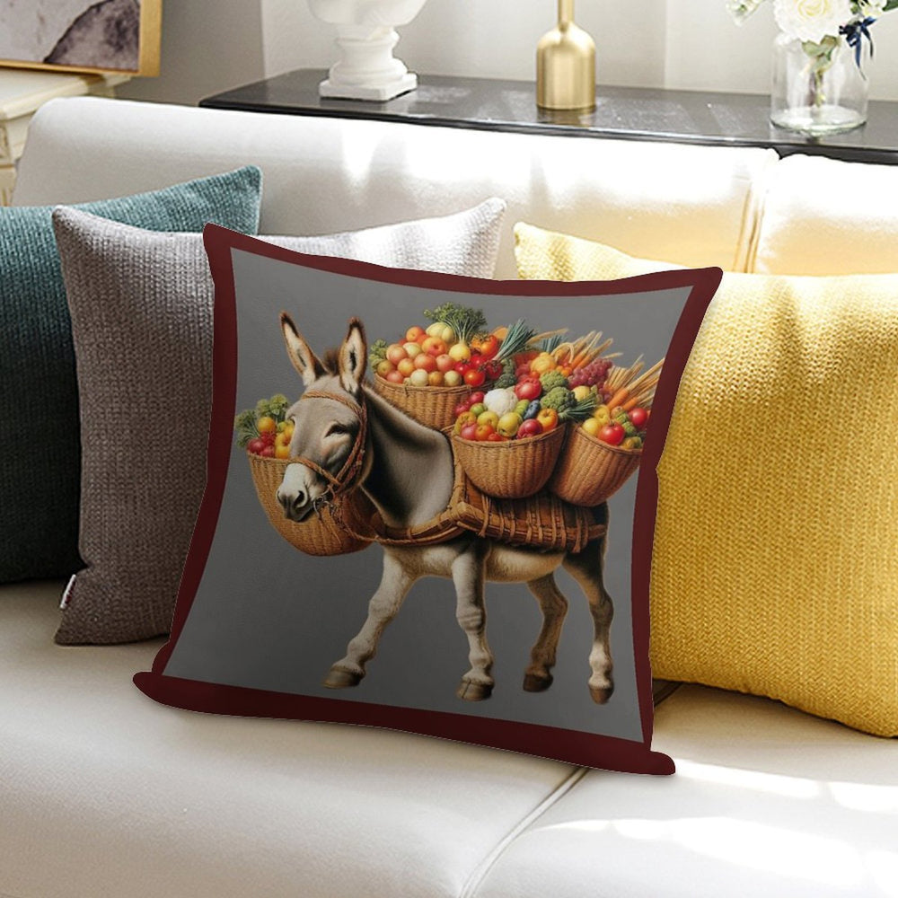 Donkey Market Soft Anti-Pilling Throw Pillow