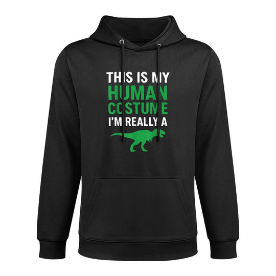 This Is My Human Costume Im Really A T-Rex Funny Halloween Pilling-Resistant Hoodie