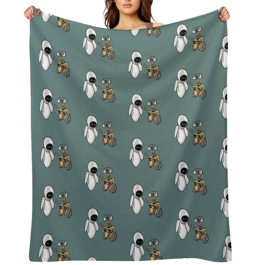 Walle And Eve All-season Throw Blanket