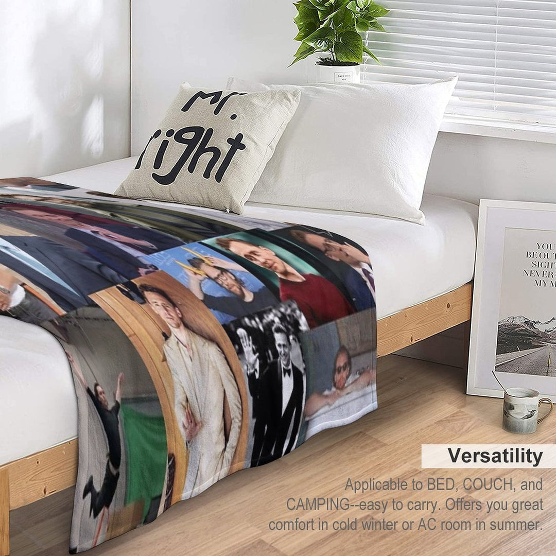 Tom Hiddleston Collage Comfort Throw Blanket