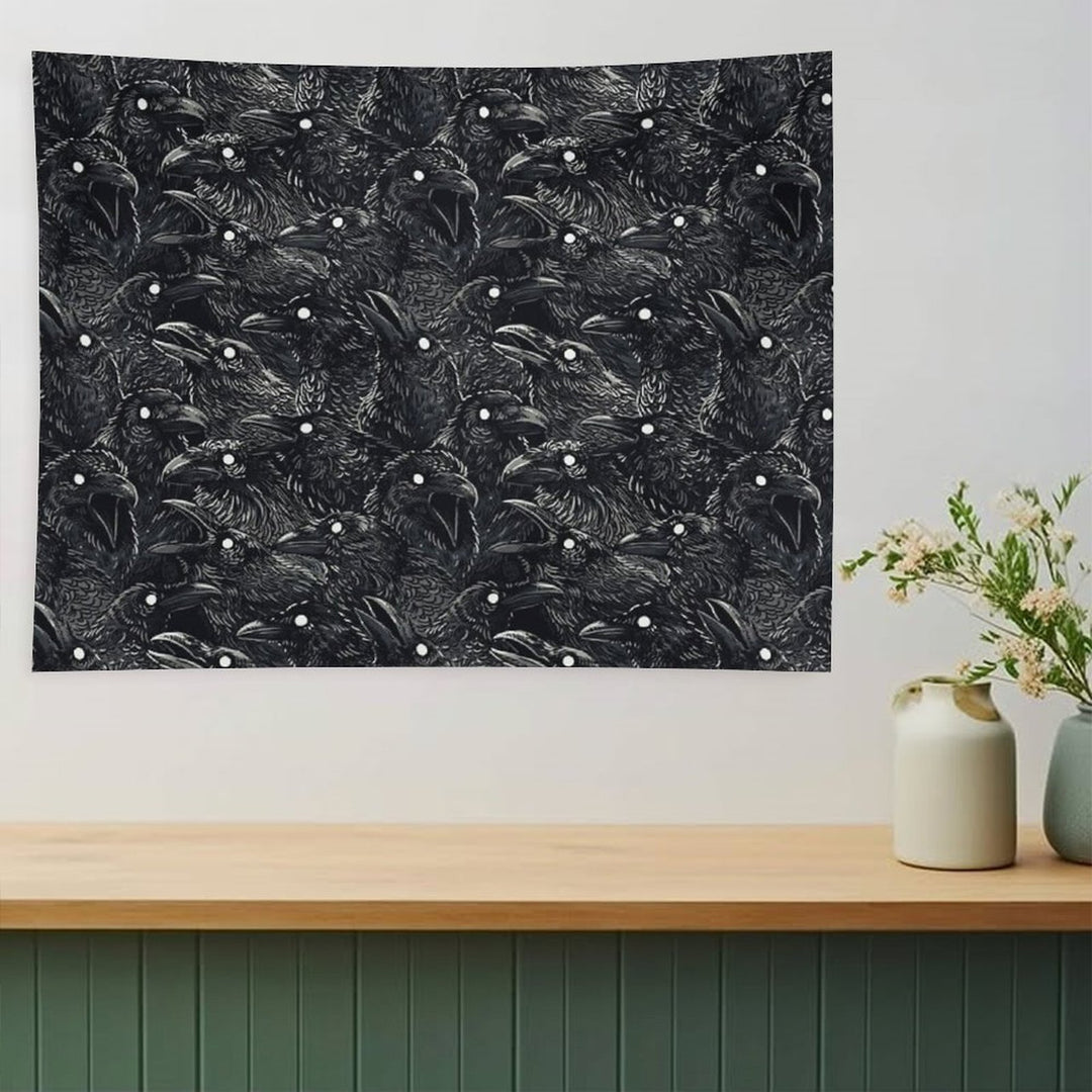 Raven Pattern 2 Tapestry
