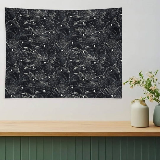 Raven Pattern 2 Tapestry