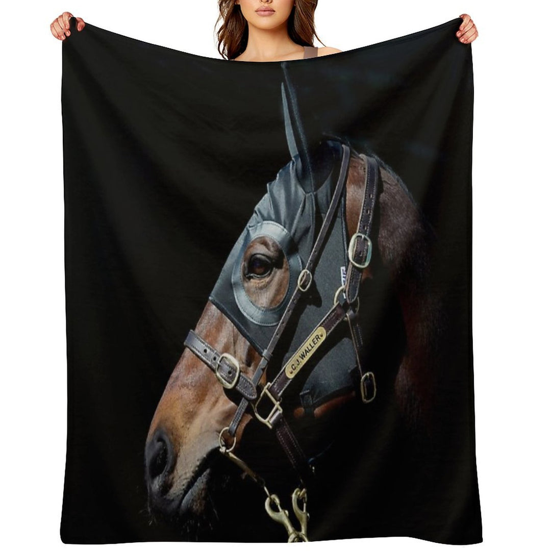 Winx - Racehorse Durable Throw Blanket
