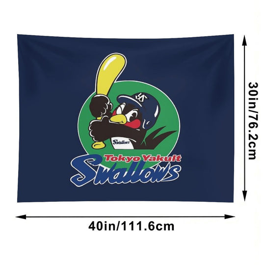 Tokyo Yakult Swallows Logo Tapestry