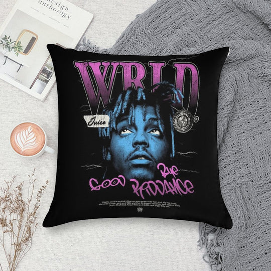 Juice WRLD Halftone Soft Warmth Comfort Throw Pillow