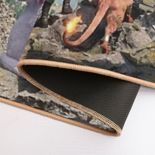 Cloud, Aerith, Tifa, Barret, Red XIII, Cid, Yuffie, Vincent, Cait Sith  - Ahead On Our Way [Rebirth]  Versatile Bath Mat