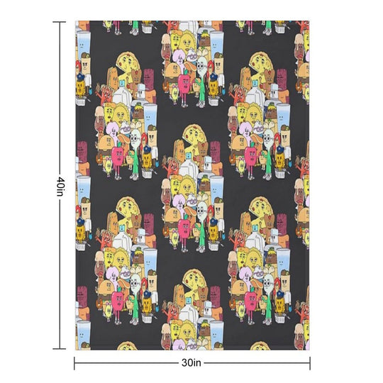 The Apple And Onion Gang Premium Throw Blanket