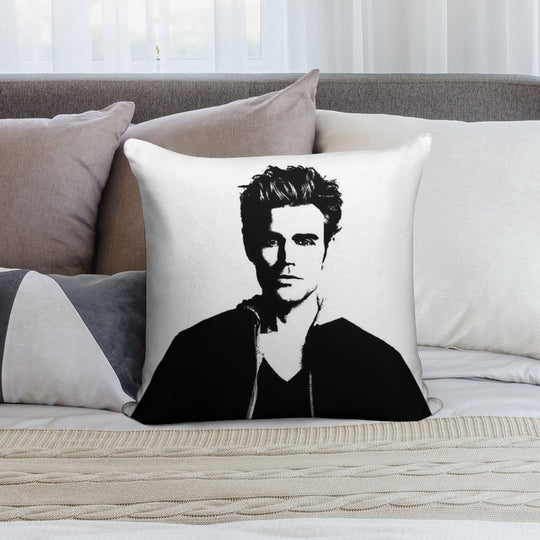 Paul Wesley Felt Soft Ultra-Soft Texture Throw Pillow