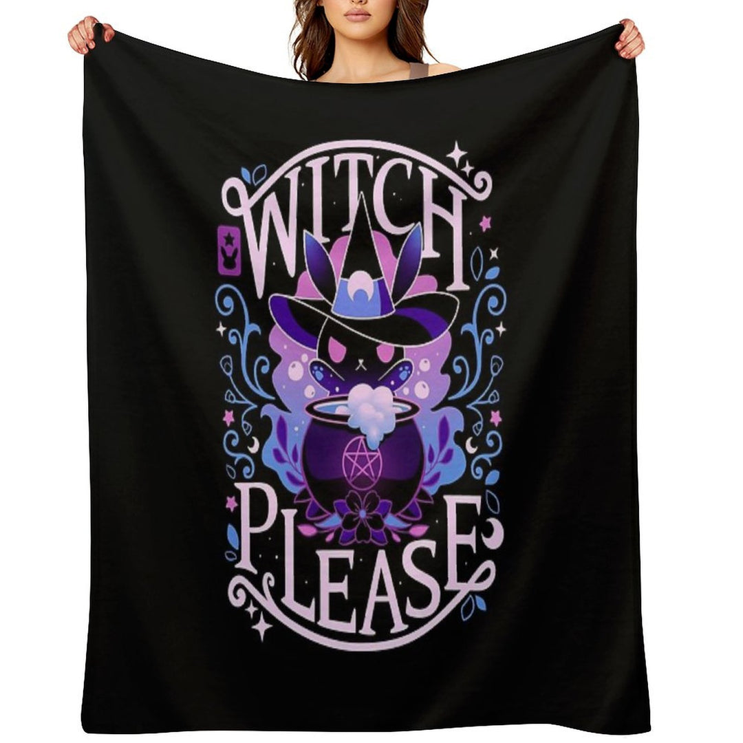 Unlimited Magic - Witch Please Shrink-resistant Throw Blanket
