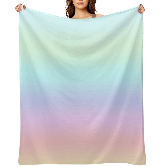 Pastel Gradient Versatility Throw Blanket