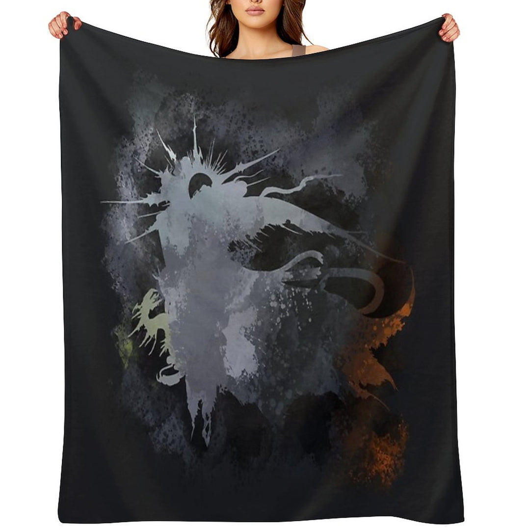 Final Fantasy XV Logo Multi-functional Throw Blanket