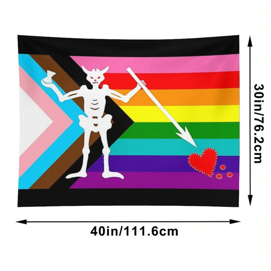 Blackbeard Pride Flag 2025 Tapestry