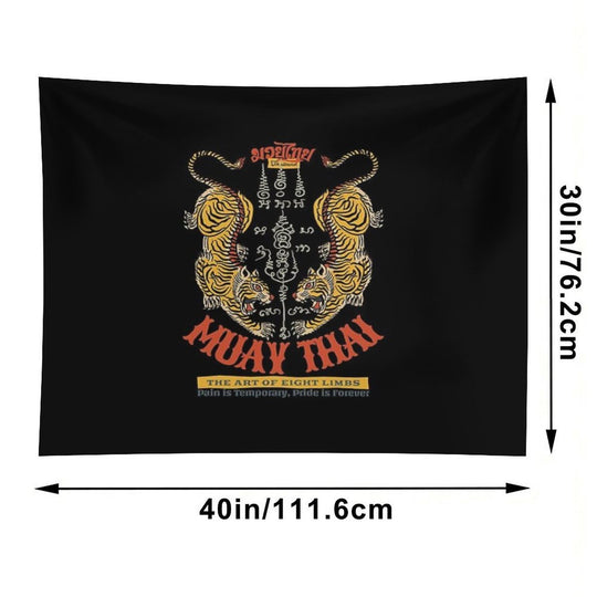 Classic Muay Thai Tiger Tattoo Tapestry