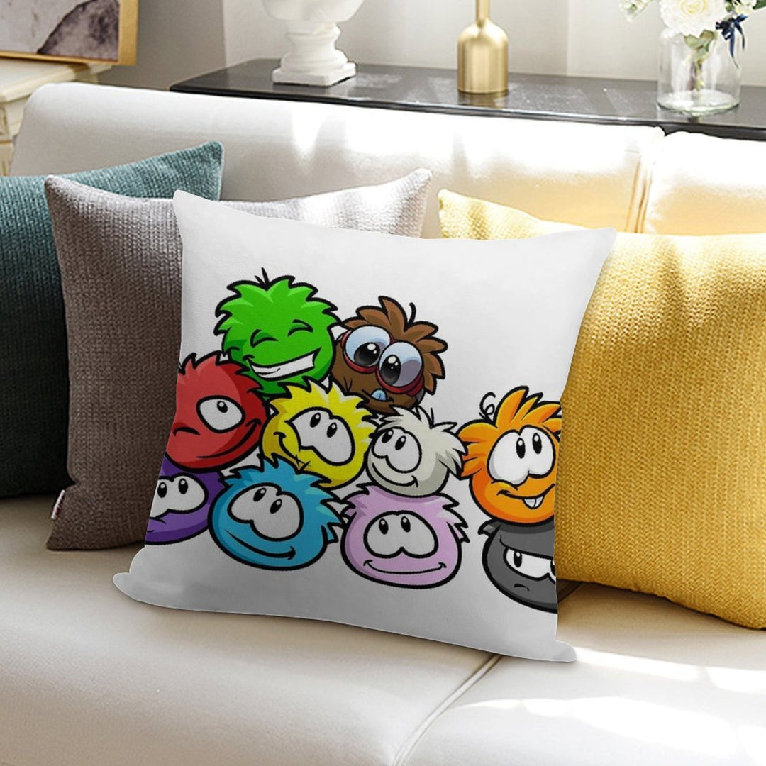 Club Penguin Puffles Soft Fade-Resistant Throw Pillow