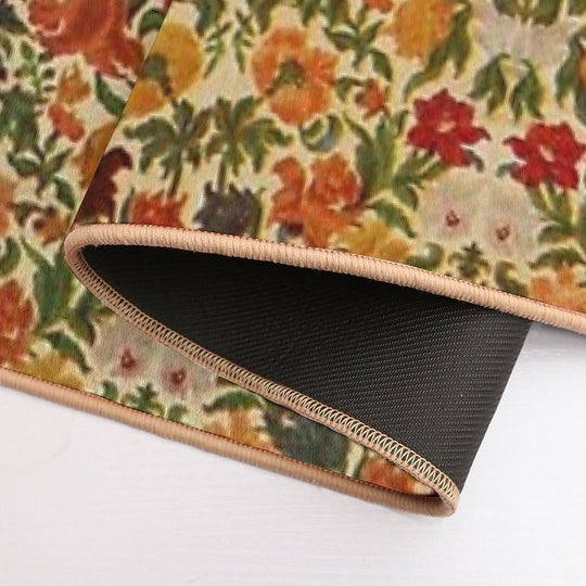 Yellow Boho Textile  Multi-Purpose Bath Mat