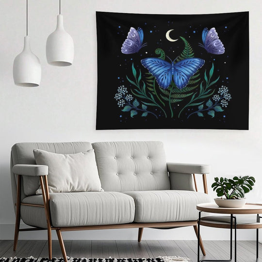 Blue Morpho Butterfly Tapestry
