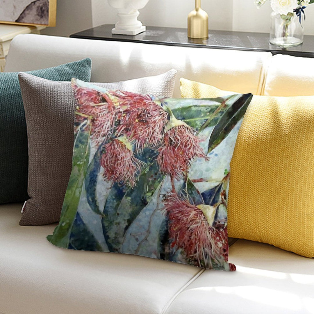 Eucalyptus Gum Blossoms Soft Decorative Cover Throw Pillow