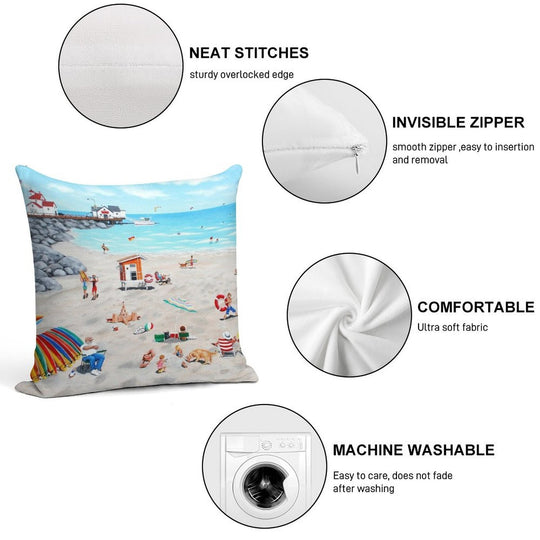 Dog Day Afternoon Soft Gift Ready Throw Pillow