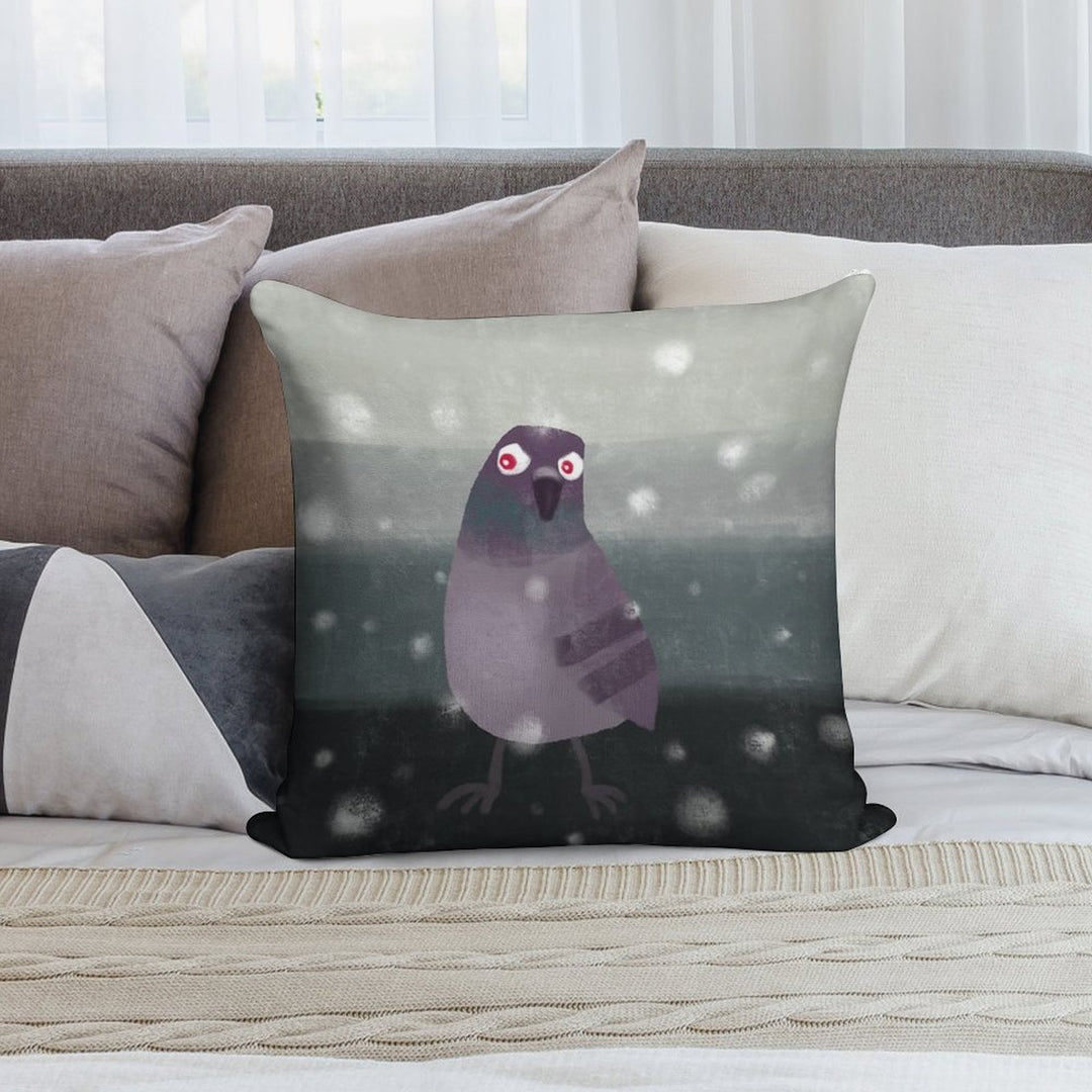 Angry Pigeon Soft Multiple Sizes Throw Pillow