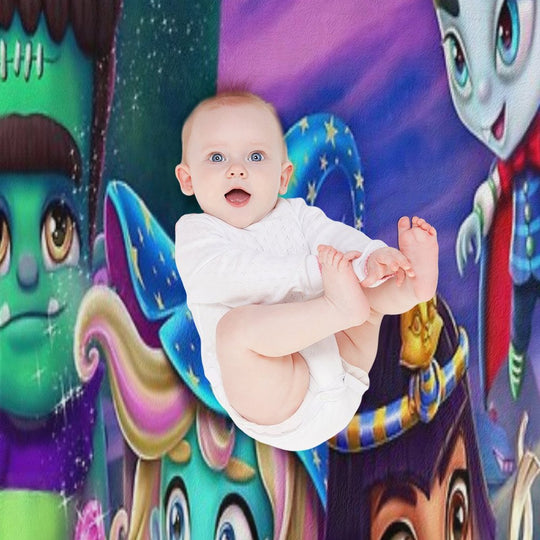 Super Monsters Travel-friendly Throw Blanket