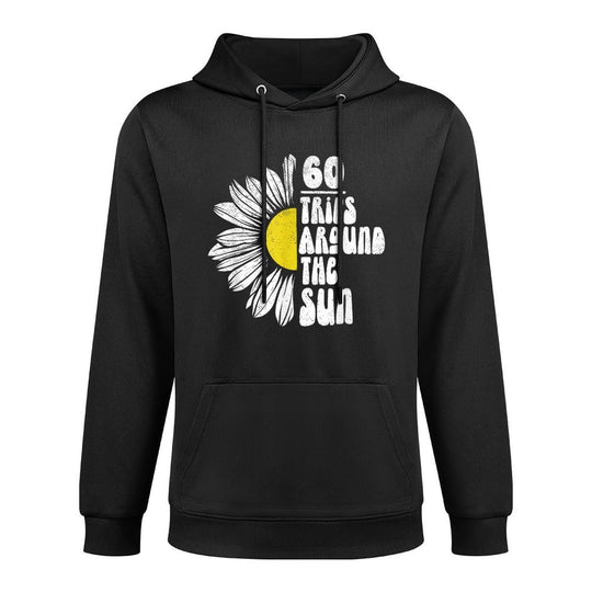 Sixty Trips Around The Sun 60 Year Old Retro 60th Birthday Shape Retention Hoodie