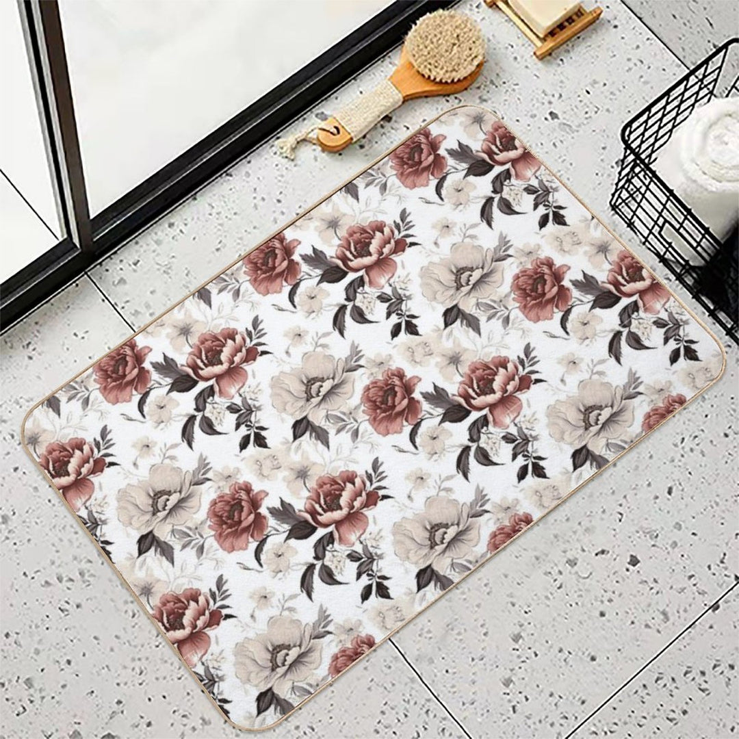 Royal Flower  Repositionable Bath Mat