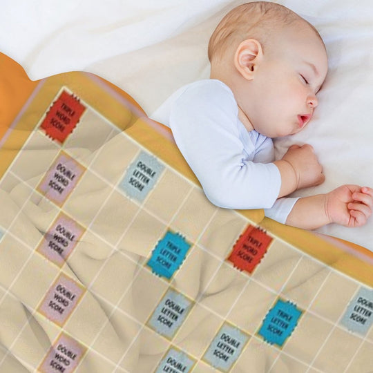 Scrabble Lightweight Throw Blanket