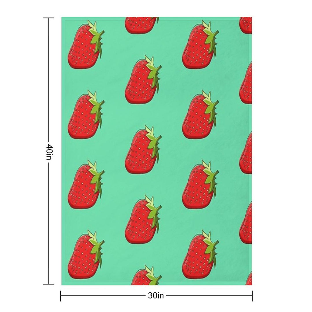 Strawberry Quick-dry Throw Blanket