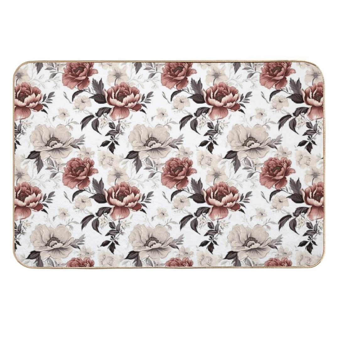 Royal Flower  Repositionable Bath Mat
