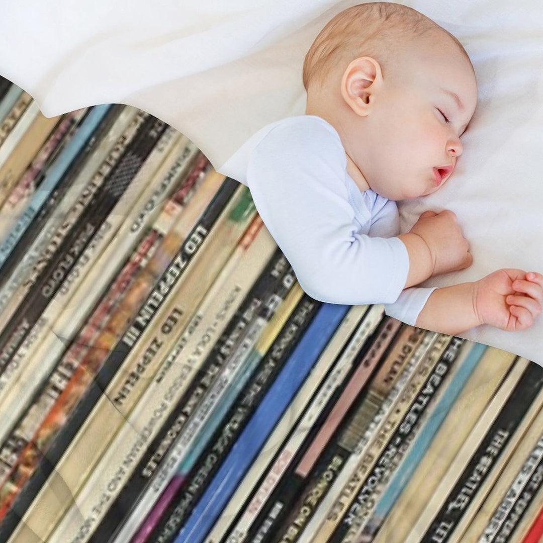 Classic Rock Vinyl Records Wrinkle-free Throw Blanket