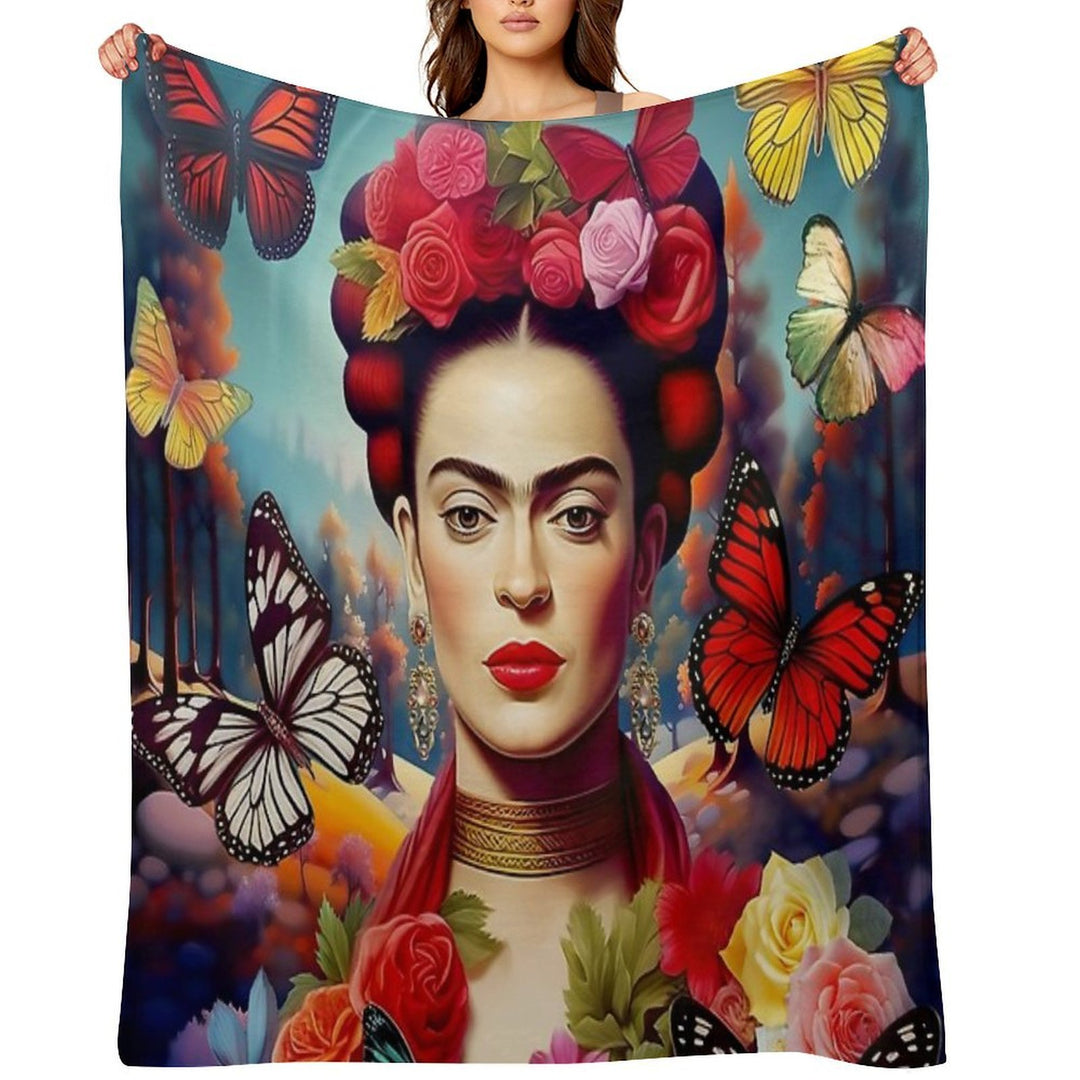 Frida Kahlo 14 Compact Throw Blanket