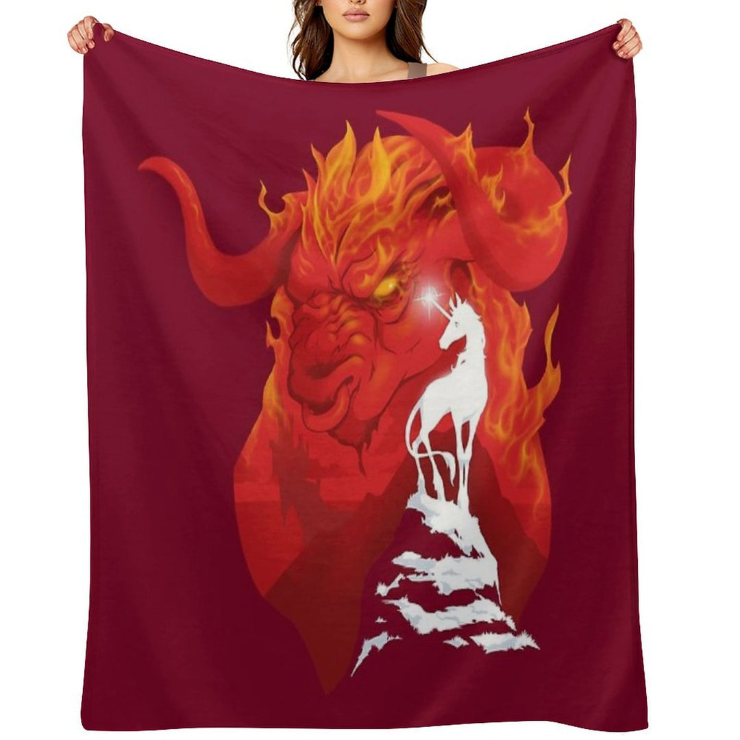 The Last Unicorn Quick-dry Throw Blanket