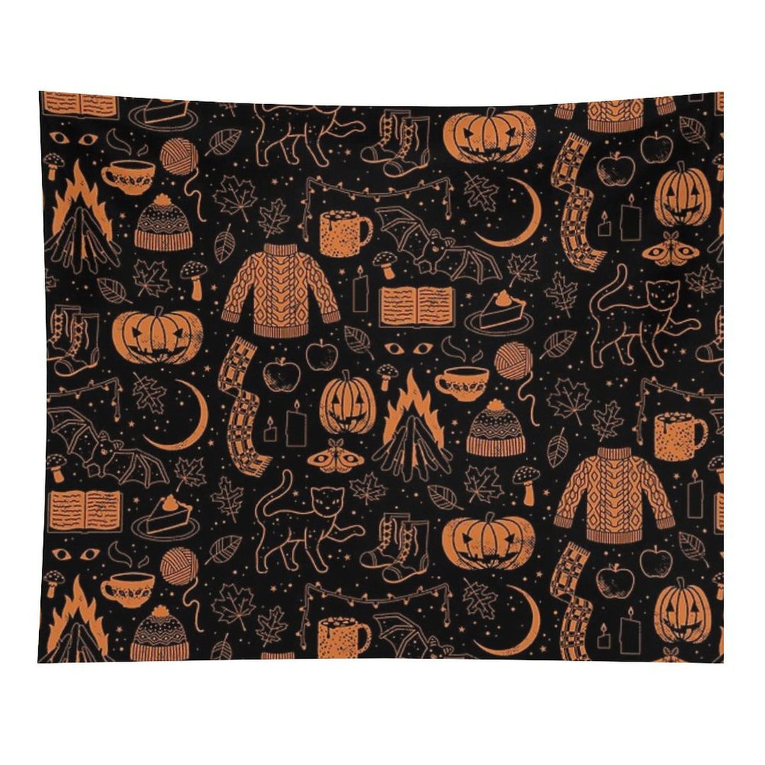 Autumn Nights Halloween Tapestry