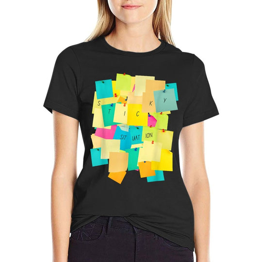 Funny Office Humor Sticky Note Graphic  Classic T-Shirt
