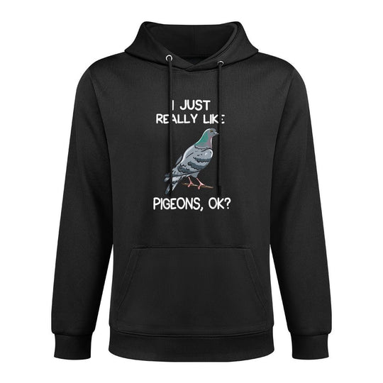 I Just Really Like Pigeons, OK Owner Lover Gift Pigeon Relaxed Fit Hoodie