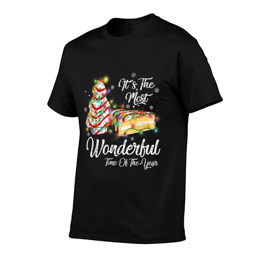 Its The Most Wonderful Time Of The Year Christmas Tree Cake  Easy-care T-Shirt