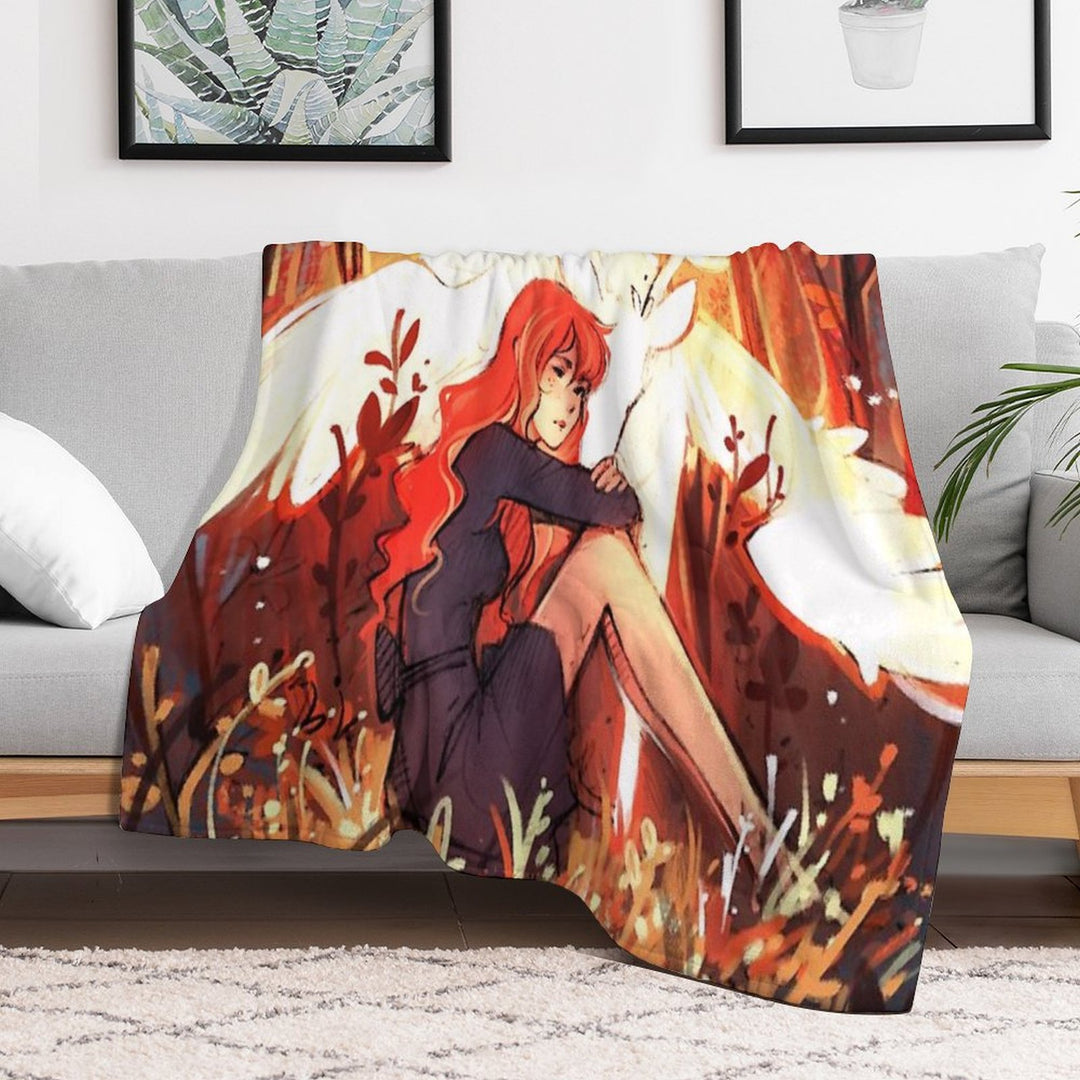 Heart of Fall Lightweight Throw Blanket