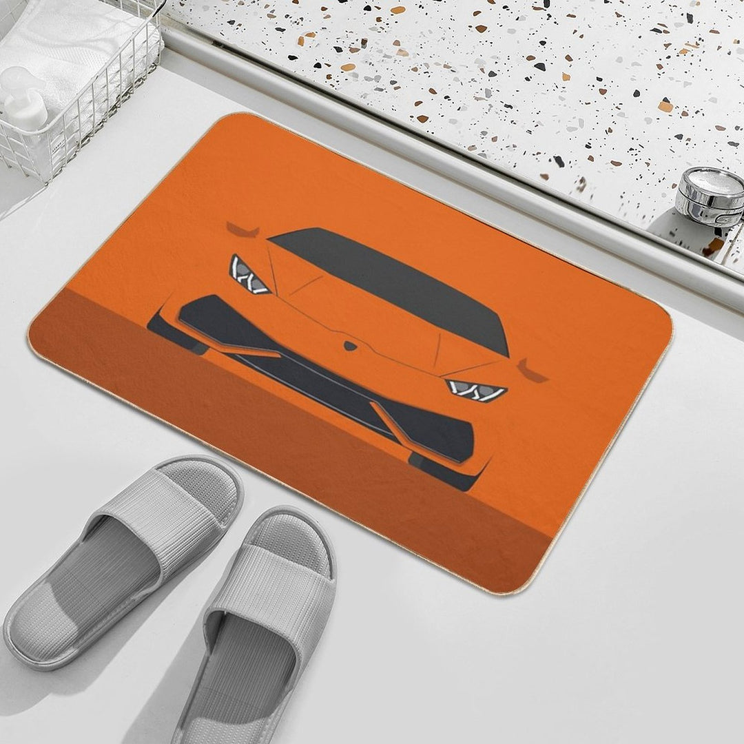 Huracan - Vector Drawing  Non-Slip Bath Mat