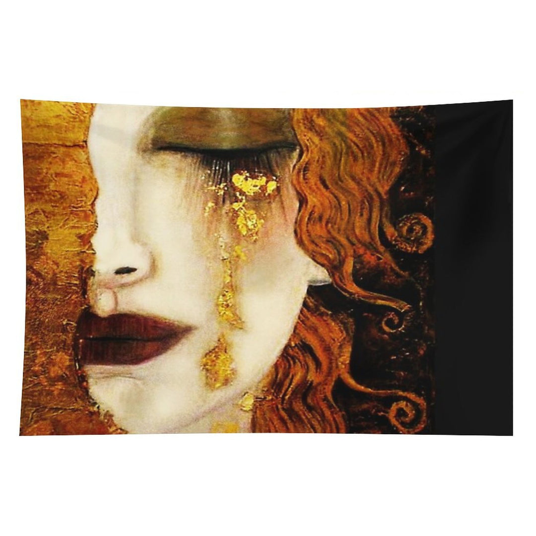 Klimt Golden Tears Tapestry