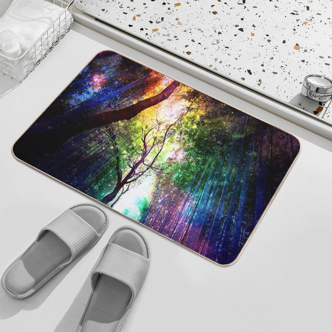 Rainbow Forest  Odorless Bath Mat