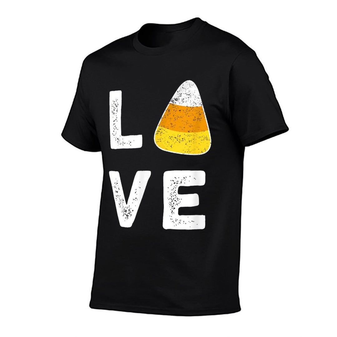 Love Candy Corn Halloween Trick Or Treat Party Gift  Summer-ready Fabric T-Shirt