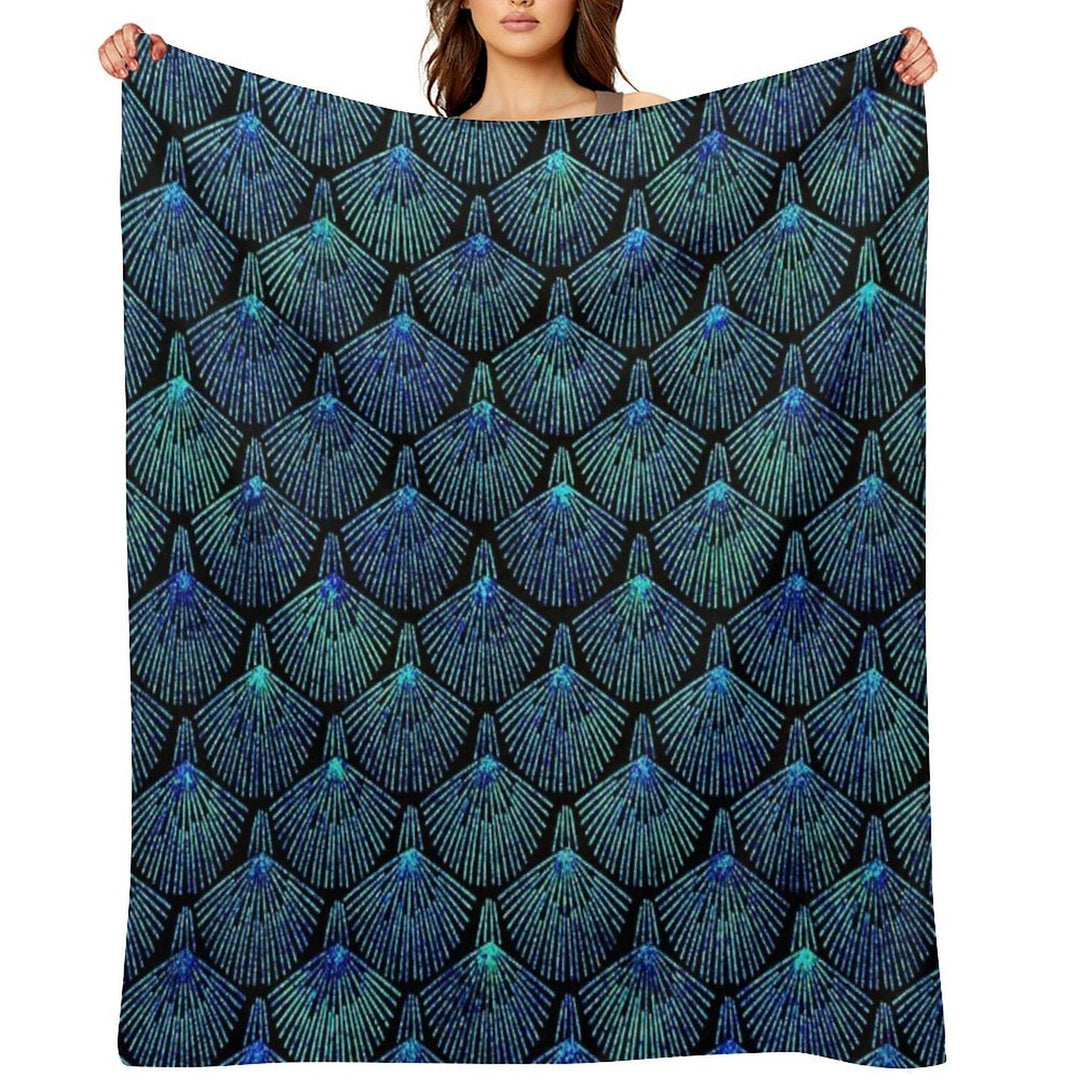 Peacock Multi-functional Throw Blanket