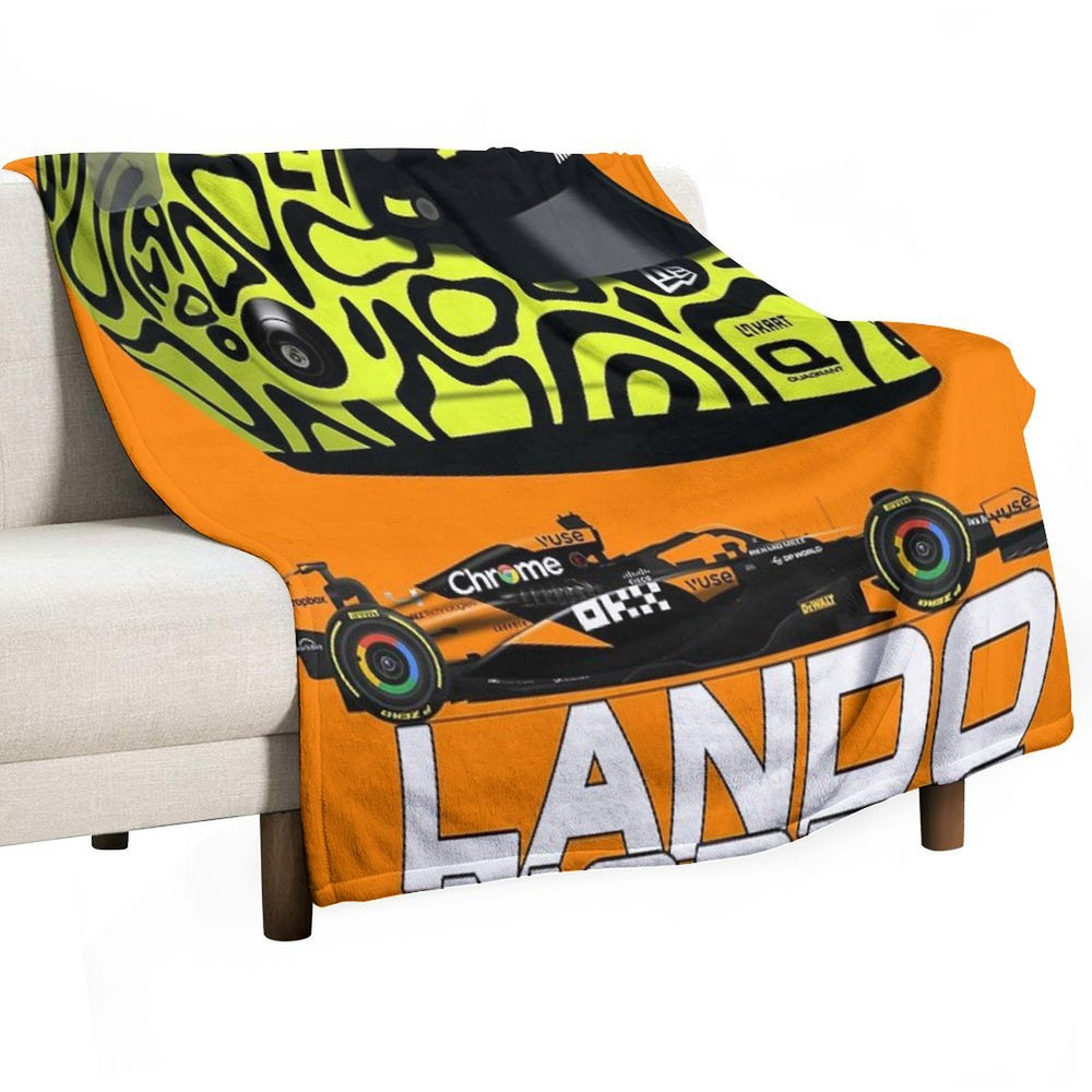 Lando Norris - McLaren MCL38 Quick-dry Throw Blanket
