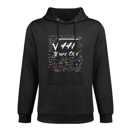 Square Root of 441 21 Years Old 21st Birthday Relaxed Fit Hoodie